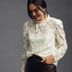 NWT Mare Mare X Anthropologie Lace Blouse
